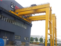 Double beam semi gantry crane